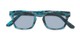 Folded of The Beacon Reading Sunglasses in Blue Tortoise with Smoke
