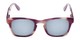 Front of The Beacon Reading Sunglasses in Purple/White Stripes with Smoke