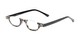 Angle of The Benton in Black/Tan Tortoise, Women's and Men's Round Reading Glasses