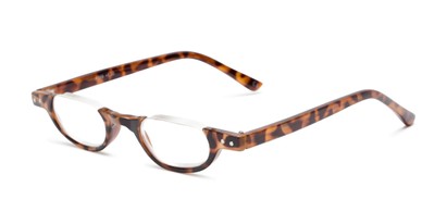 Angle of The Benton in Brown Tortoise, Women's and Men's Round Reading Glasses