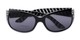 Folded of The Bernice Bifocal Reading Sunglasses in Black with Smoke