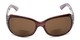 Front of The Bernice Bifocal Reading Sunglasses in Brown with Amber
