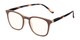 Angle of The Blaire Computer Reader in Brown/Tortoise, Women's and Men's Retro Square Reading Glasses