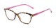 Angle of The Blush in Yellow/Pink, Women's Cat Eye Reading Glasses