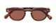 Folded of The Bourbon Reading Sunglasses in Tortoise with Amber