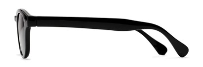 Side of The Bourbon Reading Sunglasses in Black with Smoke