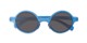 Folded of The Brayton Folding Reading Sunglasses in Blue with Smoke