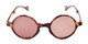 Front of The Brayton Folding Reading Sunglasses in Tortoise with Amber