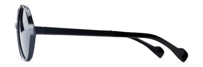 Side of The Brayton Folding Reading Sunglasses in Black with Smoke