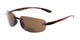 Angle of The Breaker Bifocal Reading Sunglasses in Tortoise with Amber Lenses, Women's and Men's Sport & Wrap-Around Reading Sunglasses
