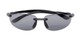 Folded of The Breaker Bifocal Reading Sunglasses in Black with Smoke Lenses