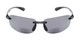Front of The Breaker Bifocal Reading Sunglasses in Black with Smoke Lenses