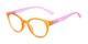 Angle of The Breeze in Orange/Hot Pink, Women's Round Reading Glasses