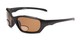 Angle of The Bridgewater Polarized Bifocal Reading Sunglasses in Matte Black with Amber, Women's and Men's Sport & Wrap-Around Reading Sunglasses