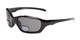 Angle of The Bridgewater Polarized Bifocal Reading Sunglasses in Glossy Black with Smoke, Women's and Men's Sport & Wrap-Around Reading Sunglasses