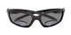 Folded of The Bridgewater Polarized Bifocal Reading Sunglasses in Matte Black with Smoke