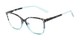 Angle of The Bristol in Light Blue Fade, Women's Cat Eye Reading Glasses