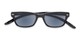 Folded of The Cabo Hanging Reading Sunglasses in Black with Smoke