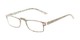 Angle of The Calico in Tan/Green Print, Women's Rectangle Reading Glasses