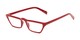 Angle of The Callista in Red, Women's Cat Eye Reading Glasses