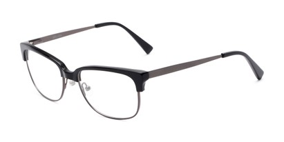 Angle of Cameron by felix + iris in Black, Women's and Men's Browline Reading Glasses