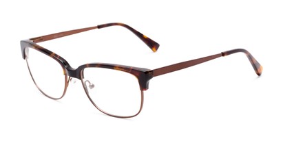 Angle of Cameron by felix + iris in Brown Tortoise, Women's and Men's Browline Reading Glasses