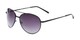 Angle of The Caribbean Bifocal Reading Sunglasses in Black with Smoke, Women's and Men's Aviator Reading Sunglasses