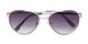 Folded of The Caribbean Bifocal Reading Sunglasses in Silver with Smoke