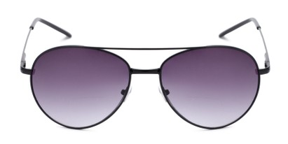 Front of The Caribbean Bifocal Reading Sunglasses in Black with Smoke