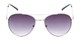 Front of The Caribbean Bifocal Reading Sunglasses in Silver with Smoke