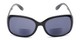 Front of The Cassia Bifocal Reading Sunglasses in Black with Smoke