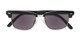 Folded of The Cayman Reading Sunglasses in Black/Silver with Smoke