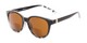 Angle of The Cecily Bifocal Reading Sunglasses in Black/Tortoise with Amber, Women's and Men's Round Reading Sunglasses