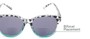 Detail of The Cecily Bifocal Reading Sunglasses in Tortoise/Teal with Smoke