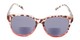 Front of The Cecily Bifocal Reading Sunglasses in Tortoise/Pink with Smoke
