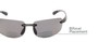 Detail of The Cedric Polarized Bifocal Reading Sunglasses in Black with Smoke