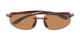 Folded of The Cedric Polarized Bifocal Reading Sunglasses in Brown with Amber