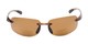 Front of The Cedric Polarized Bifocal Reading Sunglasses in Tortoise with Amber