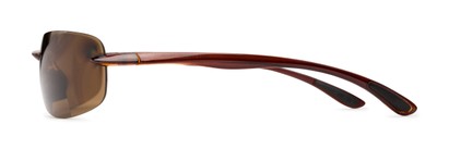 Side of The Cedric Polarized Bifocal Reading Sunglasses in Brown with Amber