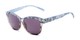 Angle of The Celine Reading Sunglasses in Blue with Smoke, Women's Cat Eye Reading Sunglasses