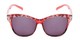Front of The Celine Reading Sunglasses in Red with Smoke