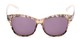 Front of The Celine Reading Sunglasses in Tan with Smoke