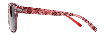 Side of The Celine Reading Sunglasses in Red with Smoke