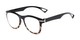 Angle of The Cerise Flexible Reader in Black/Tortoise Fade, Women's and Men's Retro Square Reading Glasses
