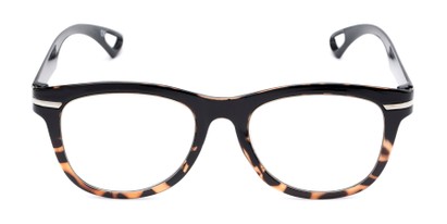 Front of The Cerise Flexible Reader in Black/Tortoise Fade