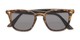 Folded of The Chambray Bifocal Reading Sunglasses in Matte Brown Tortoise with Smoke