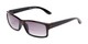 Angle of The Champion Bifocal Reading Sunglasses in Tortoise with Smoke, Women's and Men's Rectangle Reading Sunglasses