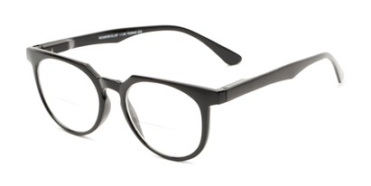 Angle of The Chapter Bifocal in Black, Women's and Men's Round Reading Glasses