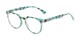 Angle of The Chapter Bifocal in Blue Tortoise, Women's and Men's Round Reading Glasses