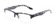 Angle of The Chariot in Grey Tortoise, Women's and Men's Rectangle Reading Glasses